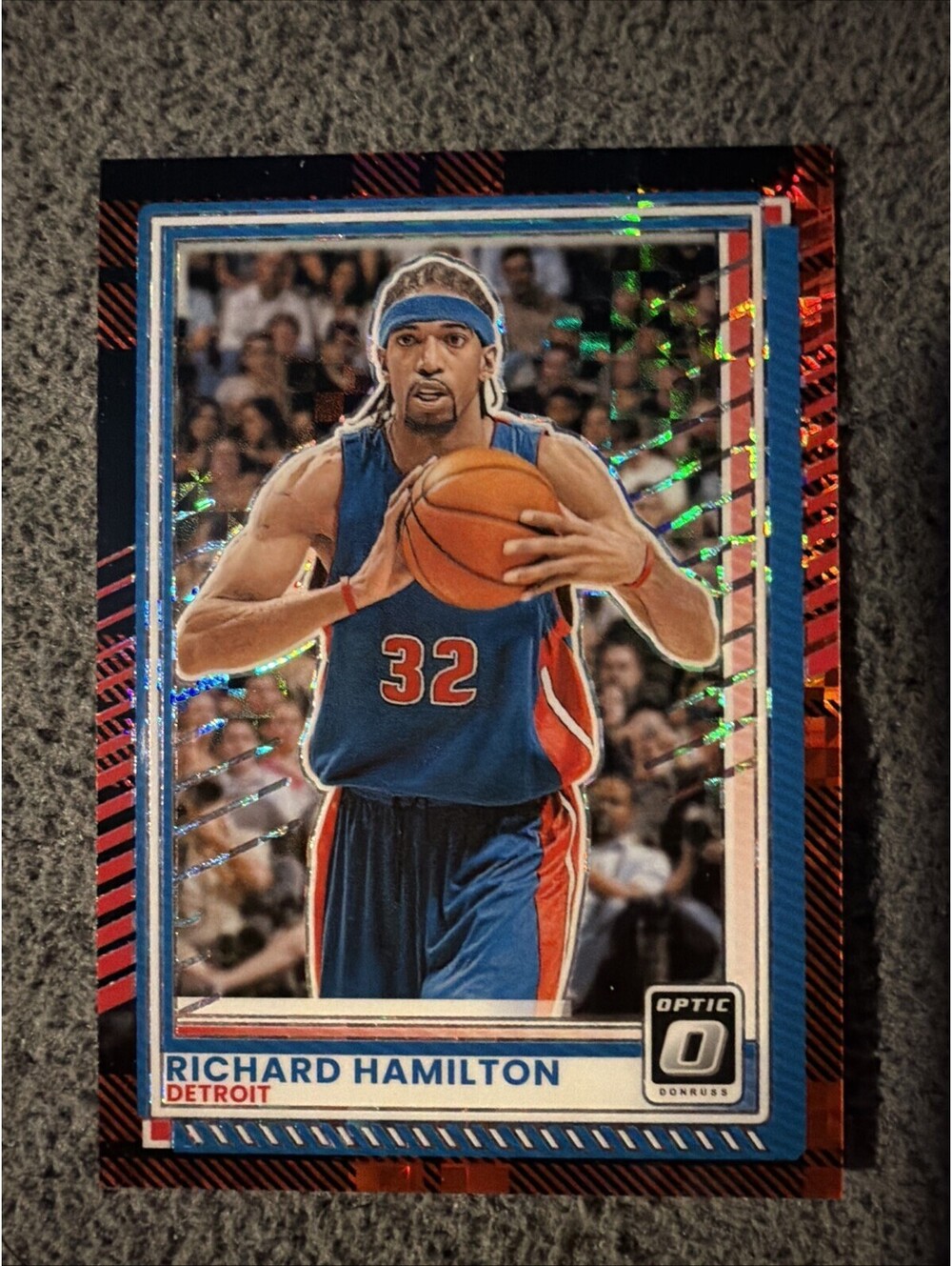 2025-26 Panini Donruss RICHARD HAMILTON Optic Plaid /125 Parallel Detroit Piston
